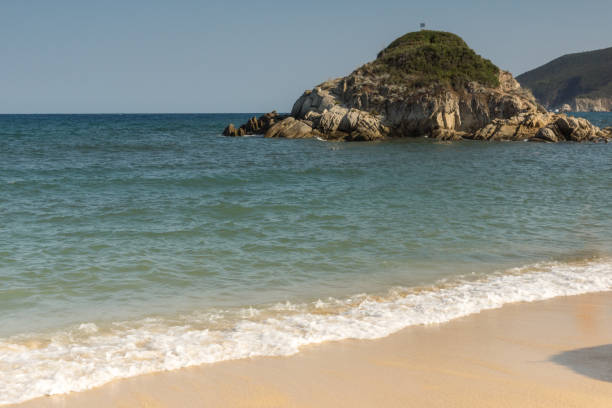 istock Panoramic view of Kalamitsi Beach at Sithonia peninsula, Chalkidiki, Greece 840092776