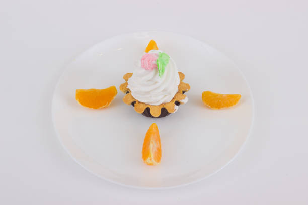 istock cake basket with cream on a plate 840102290