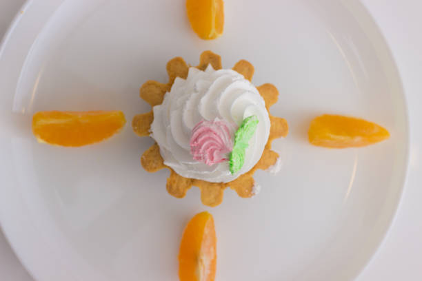 istock cake basket with cream on a plate 840102566