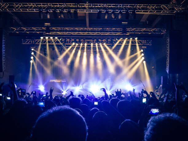 istock Concert crowd filming with smart phones 840110904