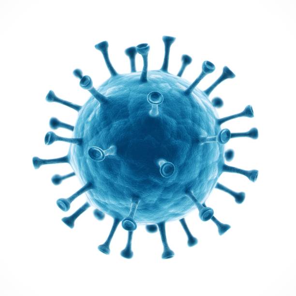 3d-rendering virus closeup - retrovirus stock-fotos und bilder