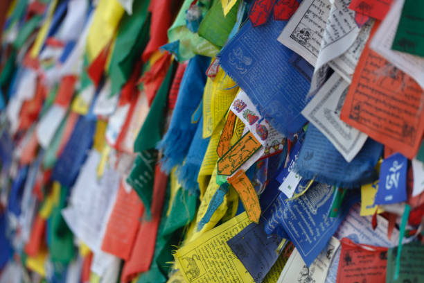 istock colorful tibetan prayer flags in Nepal 840135514