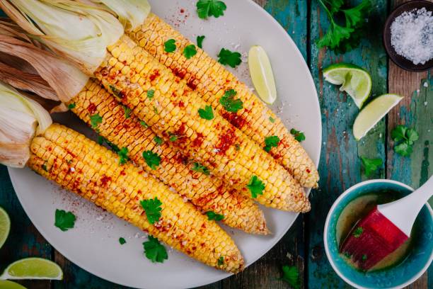 istock baked sweet corn cobs with herb butter and lime 840148048