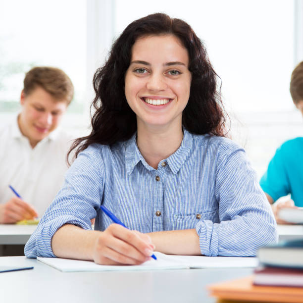 istock Pretty female university student portrait 840148602