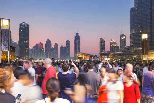 Dubai skyscreaper stock photo