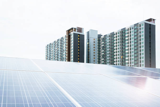 istock Big Solar Cell The backdrop is a modern and elegant condo. 840165614