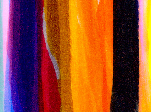 Sfondo con pennellate verticali di colore nei toni del blu, marrone e arancio photo