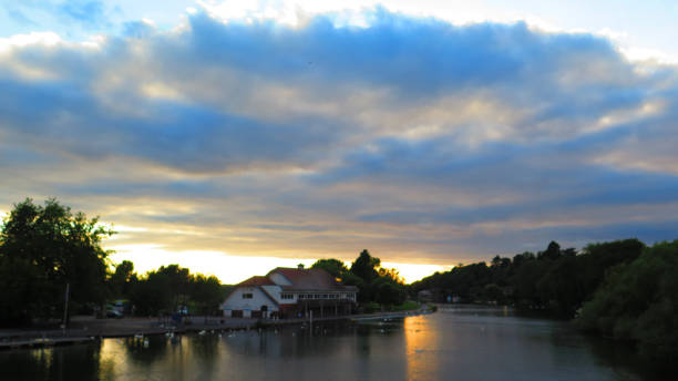 istock Sunset over River Thames in Reading, Berkshire, England 840179940