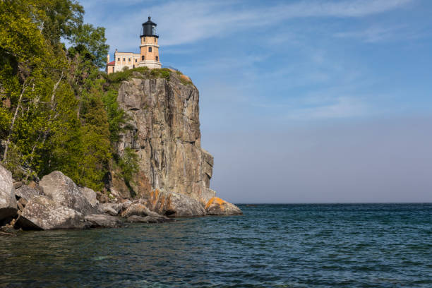 faro de split rock - split rock lighthouse fotografías e imágenes de stock