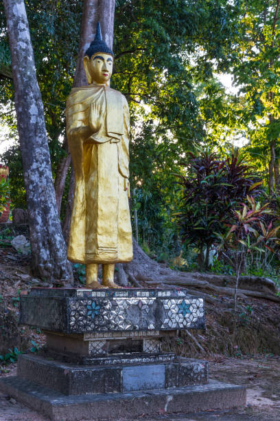 istock Standing Buddha on the hill,Buddha stand bless. 840191902