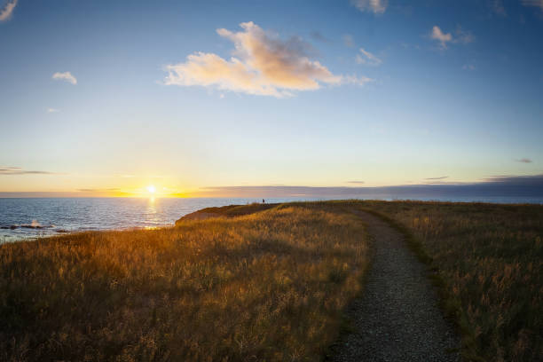 Sunset over the Gulf of St. Lawerence, Green Point, Gros Morne National Park, Newfoundland & Labrador