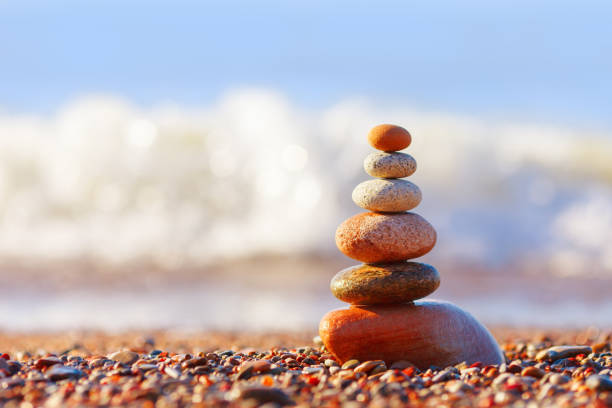 istock Concept of harmony and balance. Evening calm 840195626