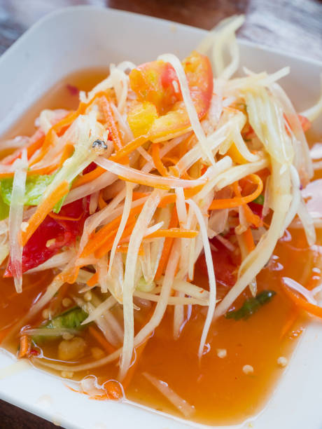 istock Pregnant papaya salad (Som tum Thai) 840198528