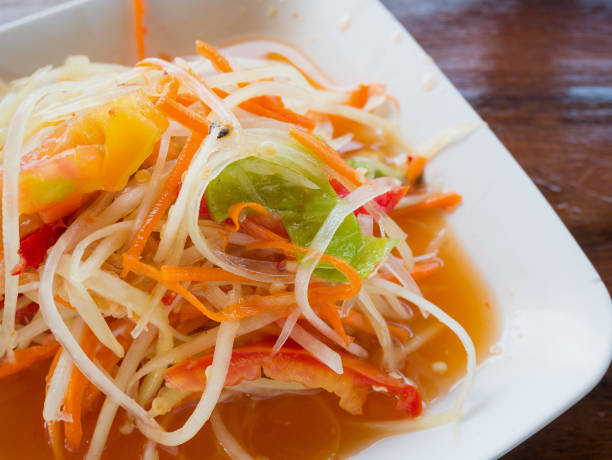 istock Pregnant papaya salad (Som tum Thai) 840198534