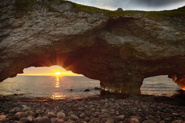 istock Sun setting over the west coast of Newfoundland & Labrador 840199006