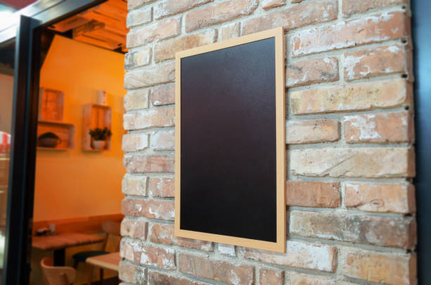 istock Coffee and sandwich bar menu board mockup 840203704