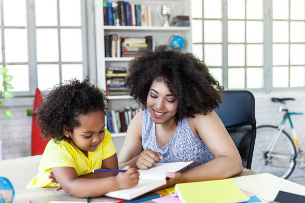 istock Little girl learning colors with her mother 840206530