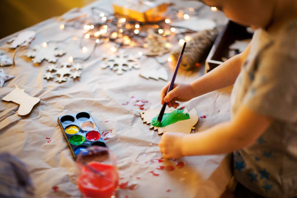 decoración de navidad - hecho en casa fotografías e imágenes de stock