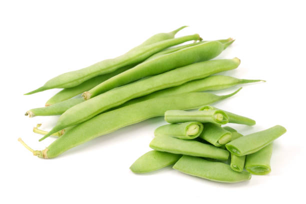 istock Green beans isolated on a white background 840219942