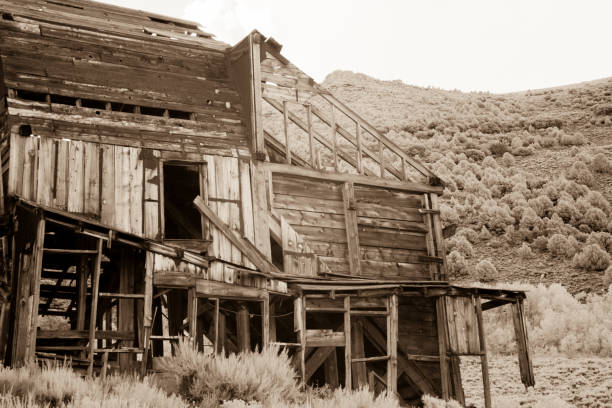 istock Chemung mine in black and white 840220246