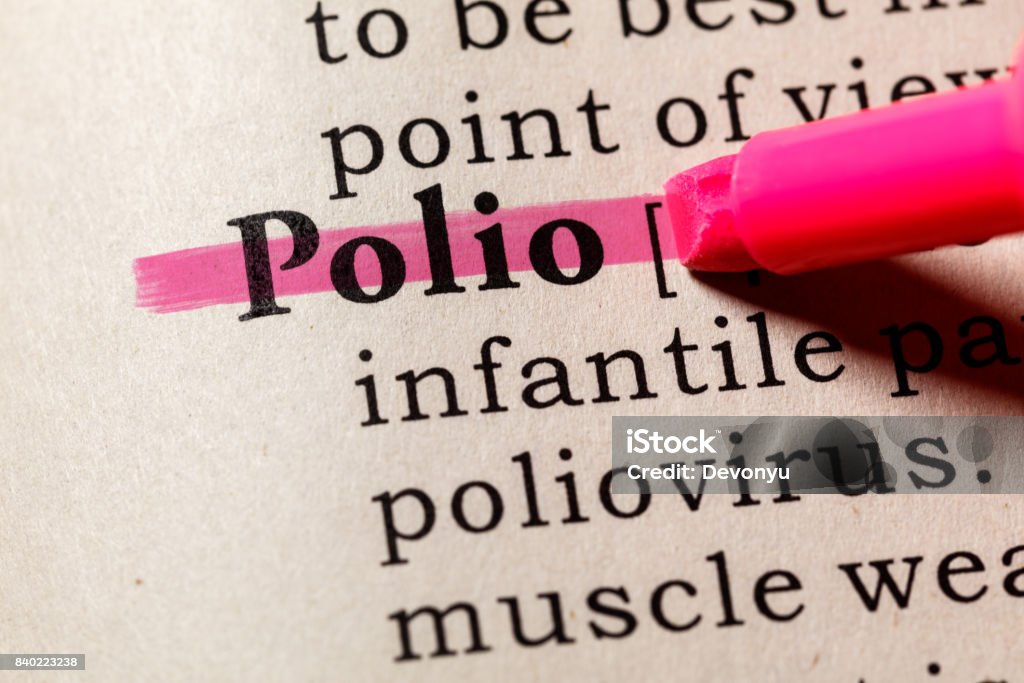 definition of Polio Fake Dictionary, Dictionary definition of the word Polio. including key descriptive words. Polio Stock Photo