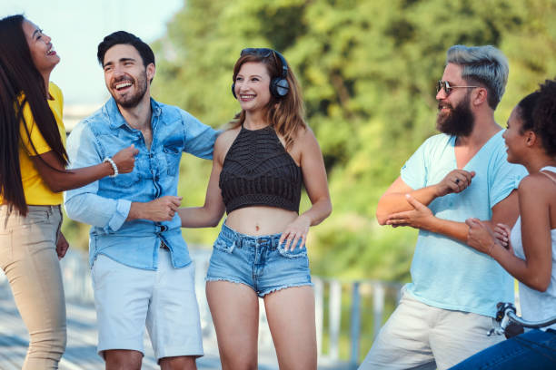 istock Young friends enjoying free time at river 840224120