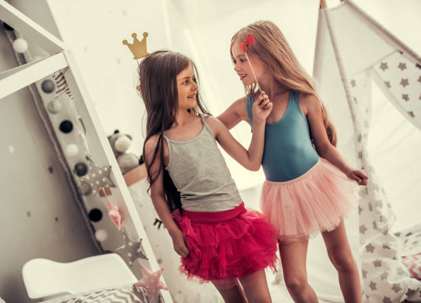 istock Little girls playing 840227412