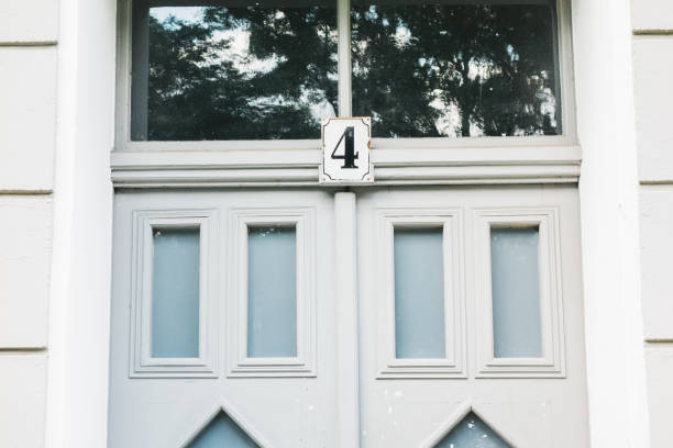 istock number four on white door 840236320