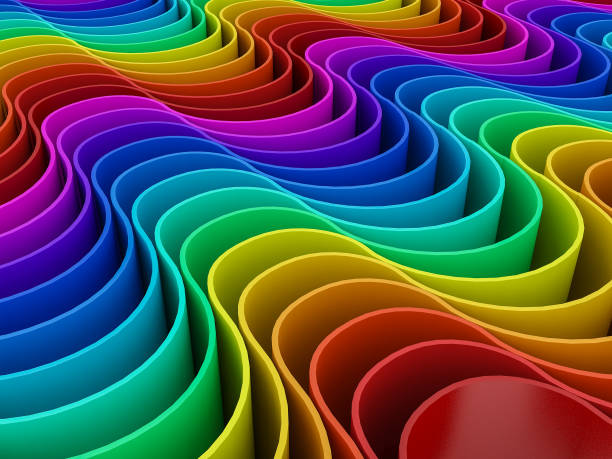 istock abstract colorful of curve rainbow  background,3d 840241080