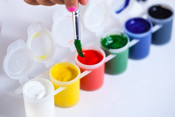 istock opened containers with paint of different colors 840251310