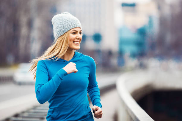 istock Blonde woman enjoying training 840259202
