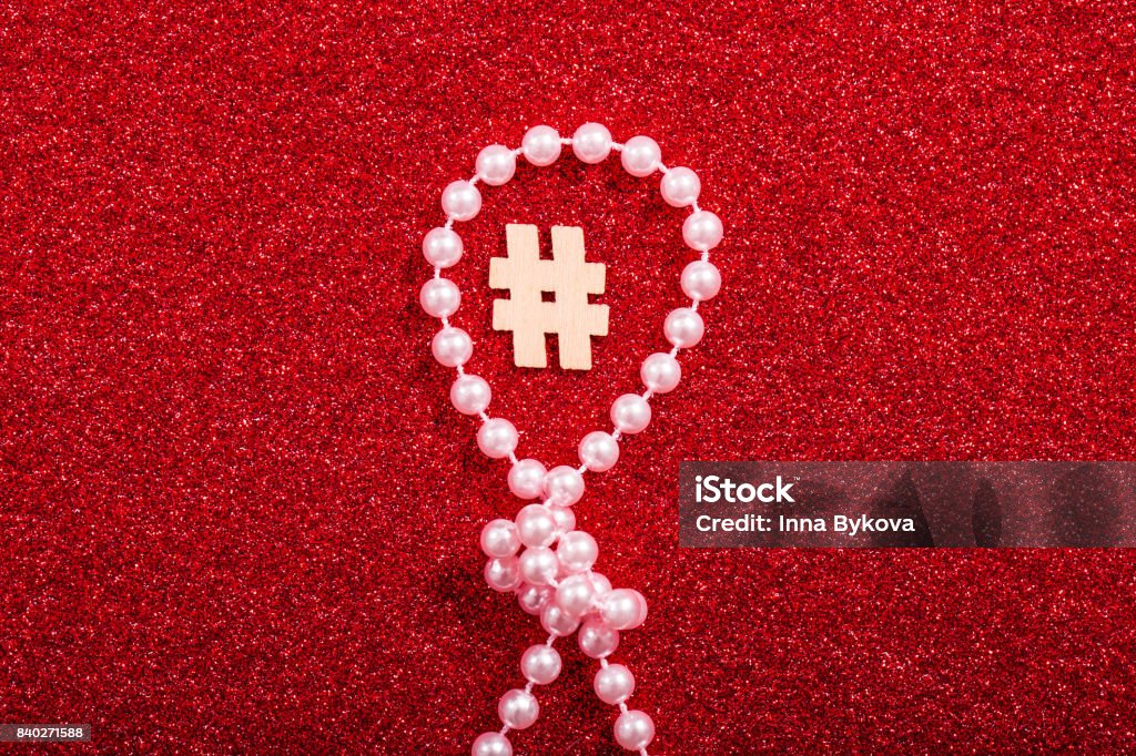 Hashtags Background Red Red Sparkling Background With Beads And Hashtag Stock Photo - Download ...