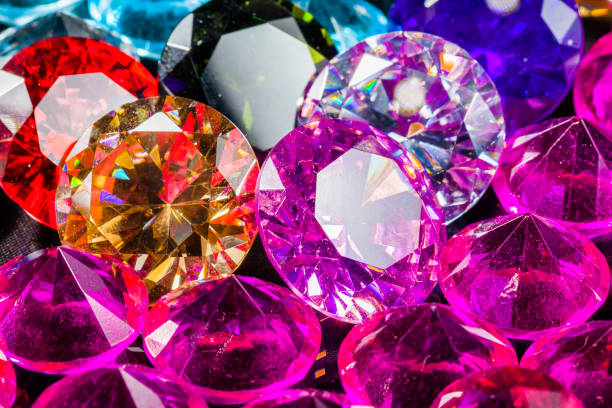 istock Colorful polished gemstones. 840272478