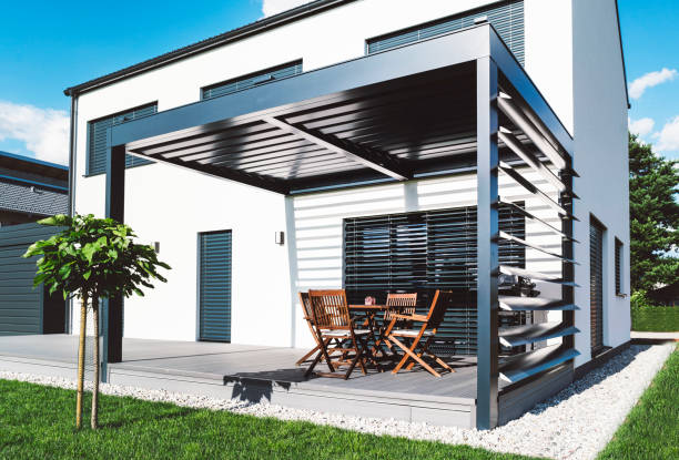 istock Beautiful summer luxury villa 840276118