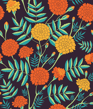 Vector seamless pattern of Mexican holiday 