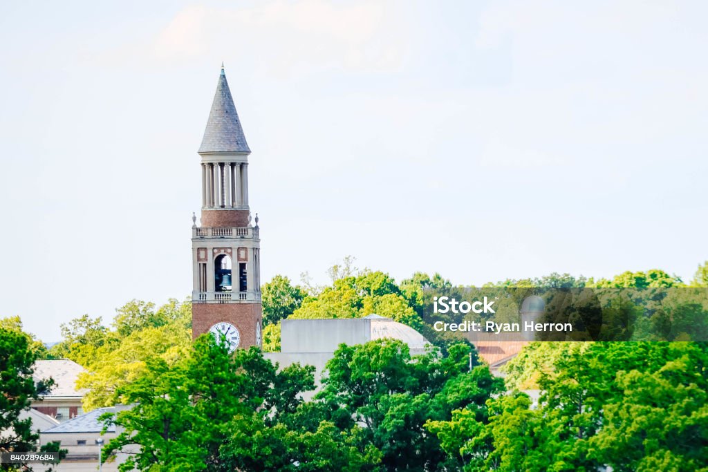 University of North Carolina Bell Tower Chapel Hill Stock Photo