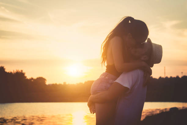 istock Young romantic couple having fun outdoors 840296880