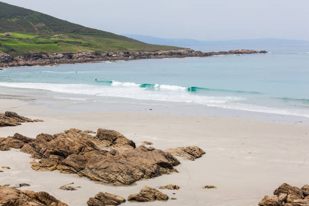 istock Beach overview with stones and hill 840299326