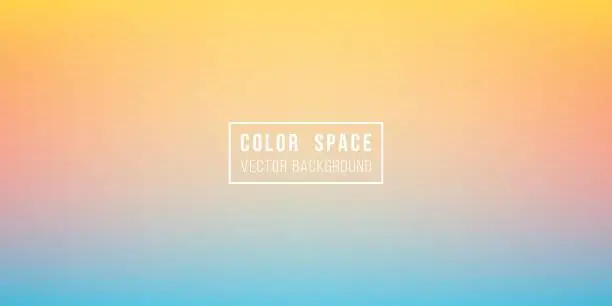 Vector illustration of Summer Day Soft Color Space Defocus Smooth Gradient Background