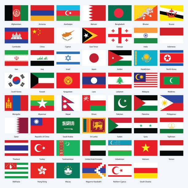 istock All flags of the countries of the Asia. 840303792