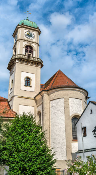 St. Andreas and St. Mang church in Regensburg, Germany St. Andreas and St. Mang church in Regensburg - Bavaria, Germany st mang stock pictures, royalty-free photos & images