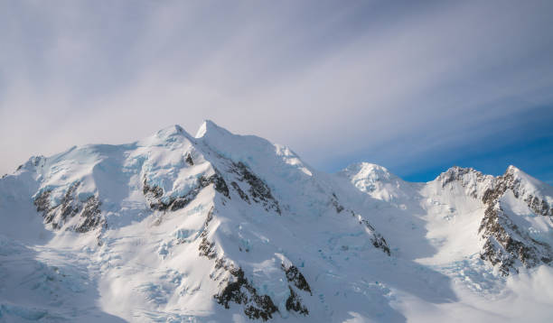 istock Winter Landscape of Snow Mountain Range 840333988