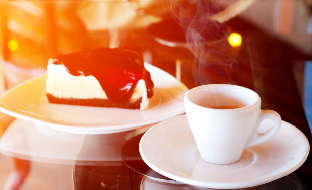 istock Coffee white cup in coffee shop 840336806