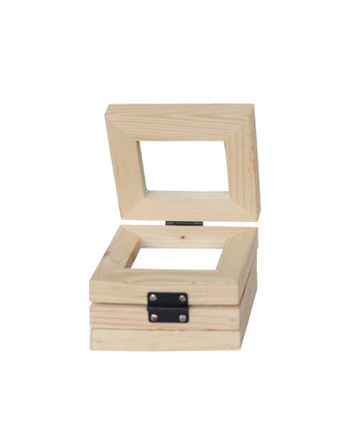 istock Image of wooden picture frames isolated on white background 840337128