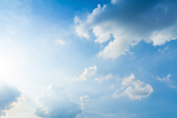 istock blue sky and clouds in good weather days 840337178