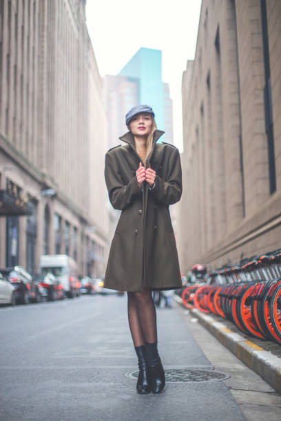 istock Beautiful blond on the street 840349202