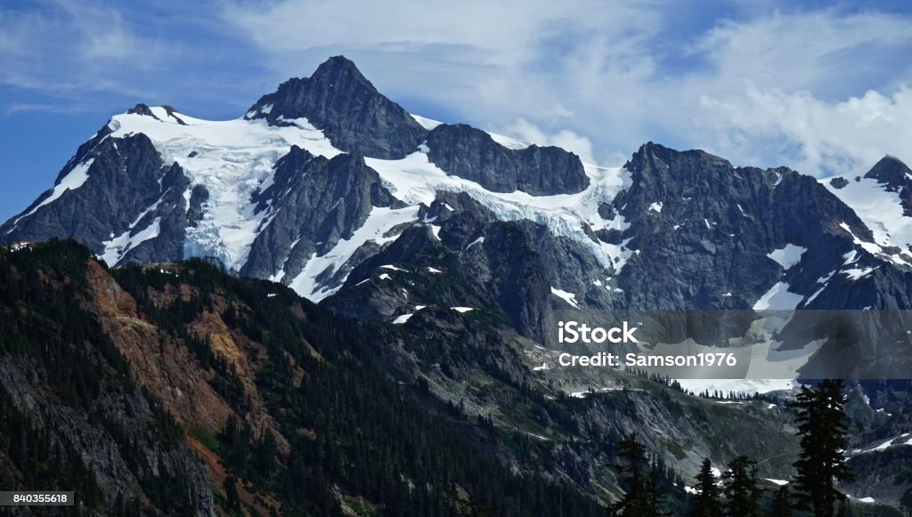 Monte Shuksan - Foto de stock de Parque Nacional de North Cascades royalty-free