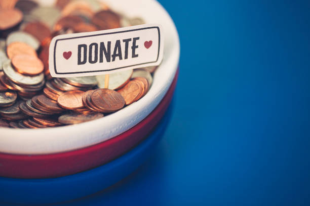 istock American charity and donation theme. Fundraising concept 840364570