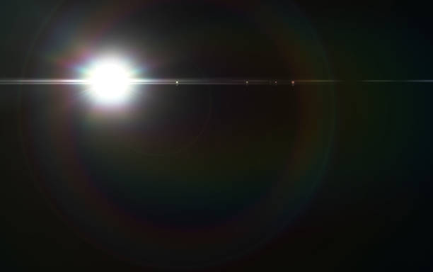 istock Abstract digital lens flare background, Flare Light , light leaks, overlays. 840369752
