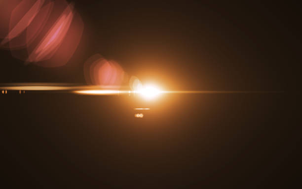 istock Abstract digital lens flare background, Flare Light , light leaks, overlays. 840369854